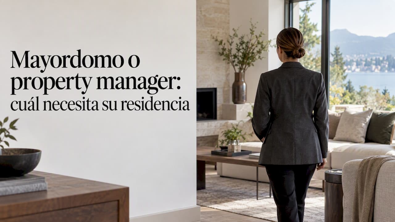 Mayordomo o property manager: cuál necesita su residencia
