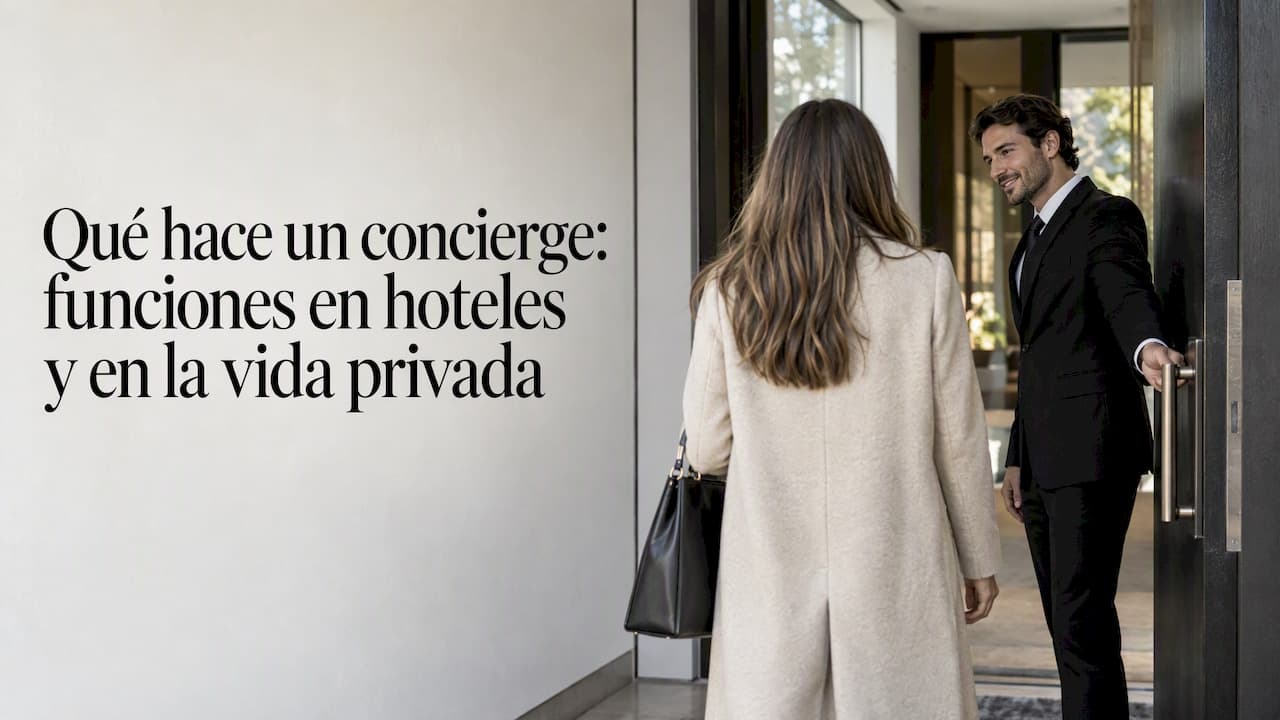 Qué hace un concierge: funciones en hoteles y en la vida privada