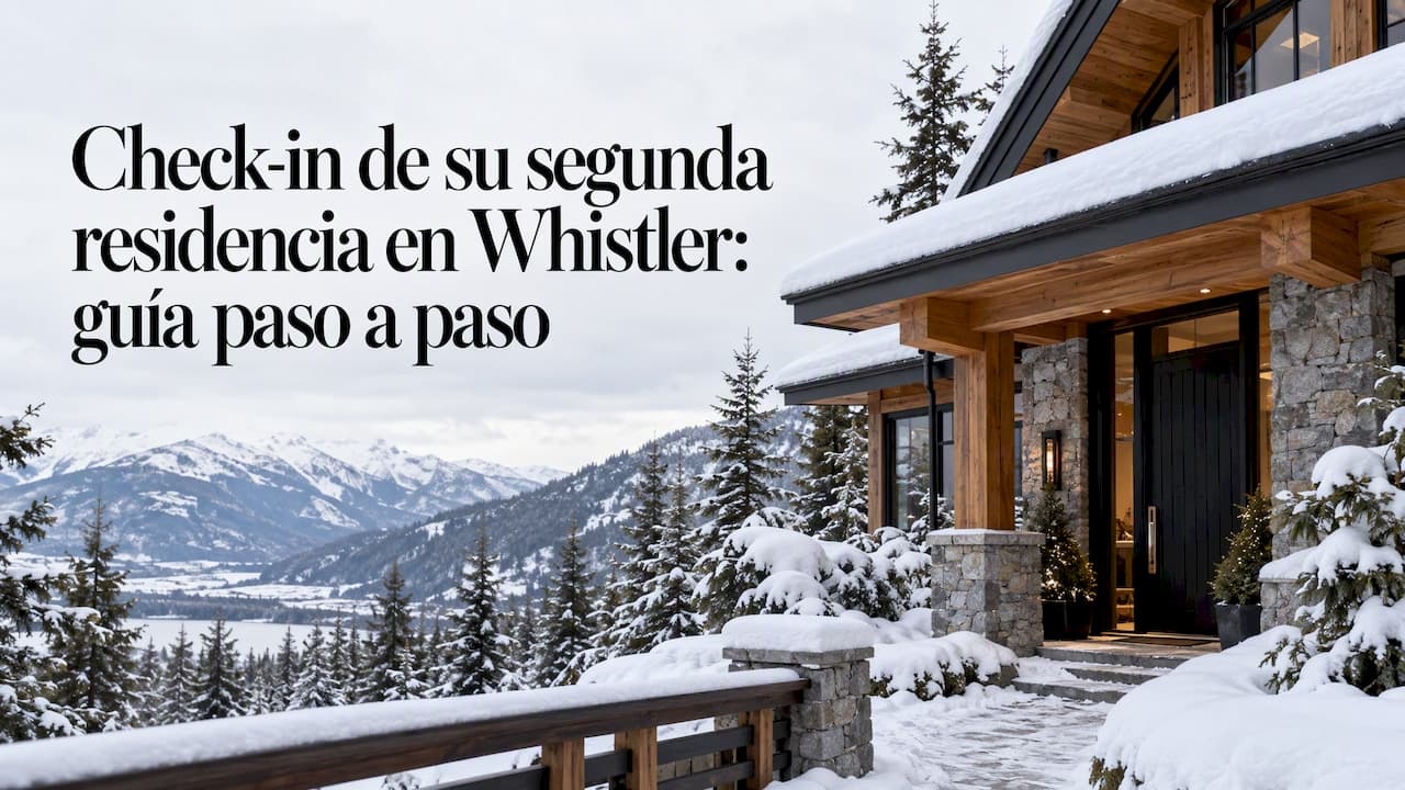 Check-in de su segunda residencia en Whistler: guía paso a paso