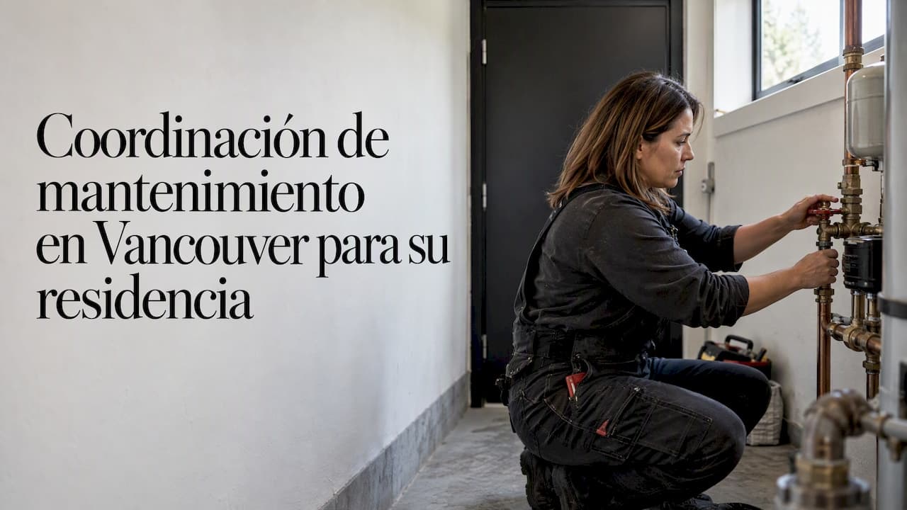 Coordinación de mantenimiento en Vancouver para su residencia