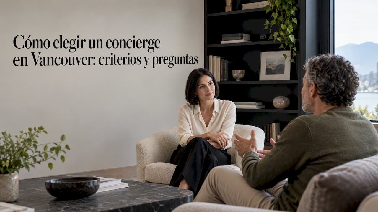 Cómo elegir un concierge en Vancouver: criterios y preguntas